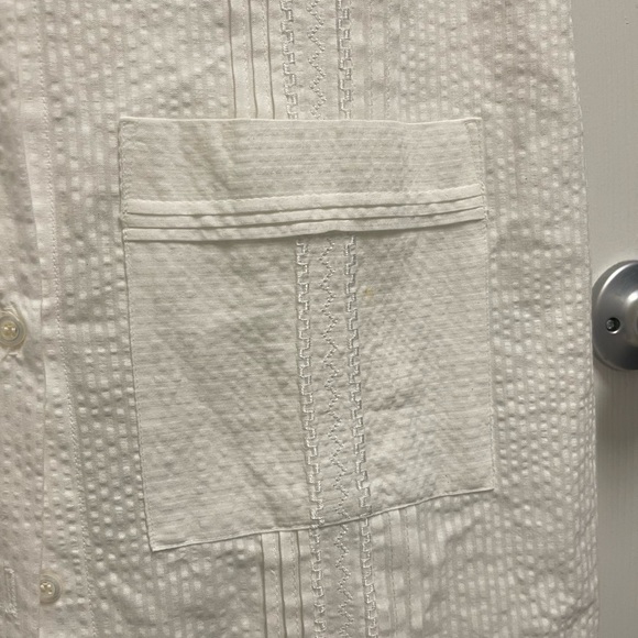 Dos Carolinas White Guayabera Dress - Picture 5 of 16